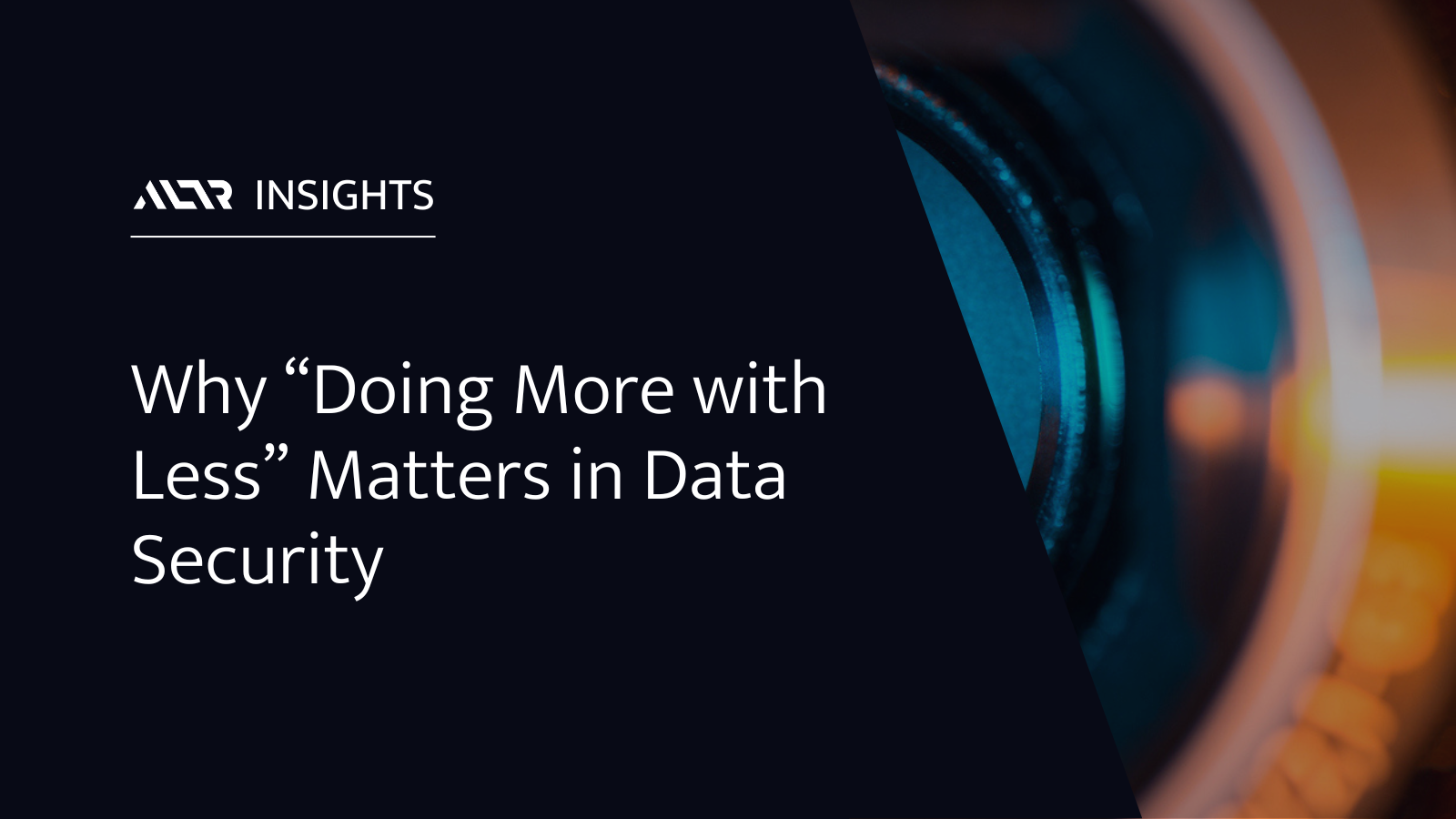 Why “Doing More with Less” Matters in Data Security