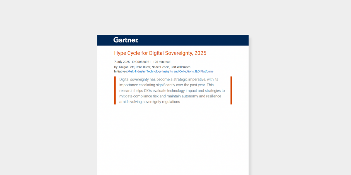 Hype Cycle for Digital Sovereignty