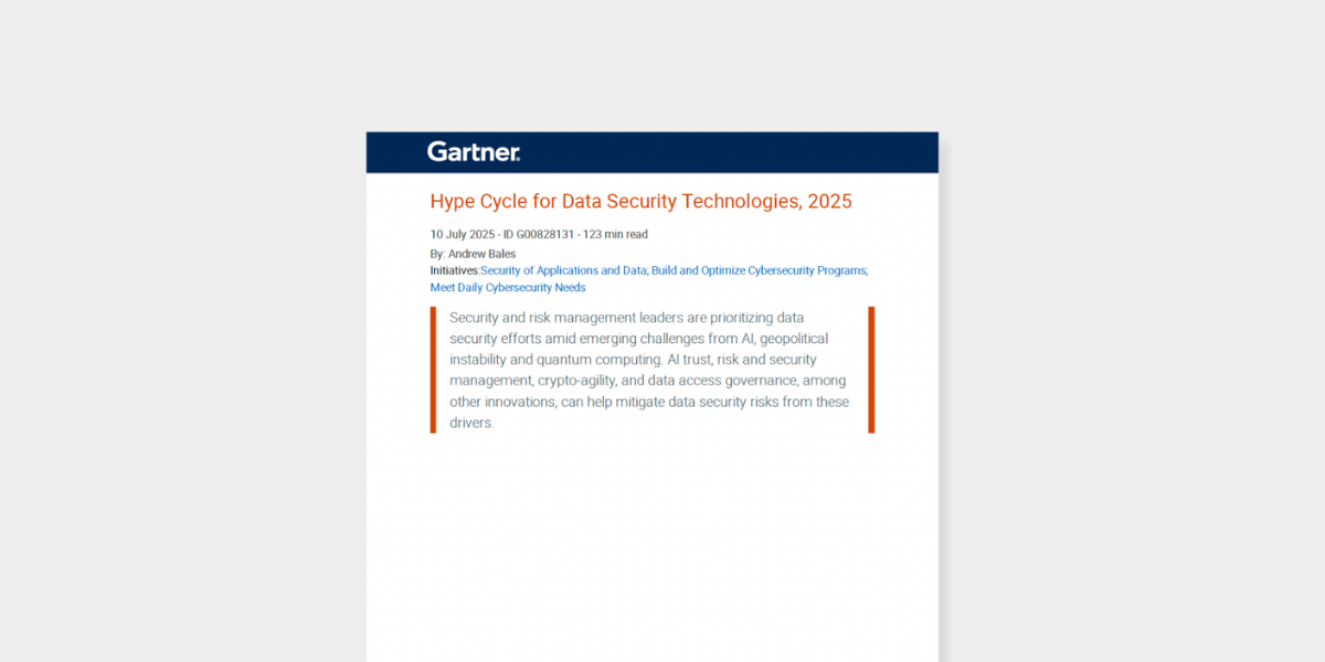 Hype Cycle for Data Security Technologies