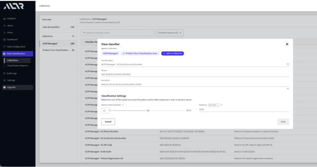Native Data Classification - ALTR